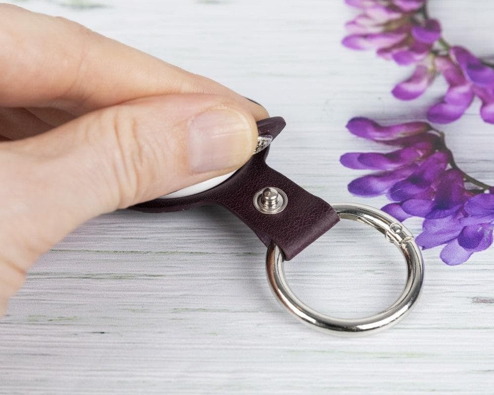 AVA Genuine Leather Case with Keyring for Apple AirTag
