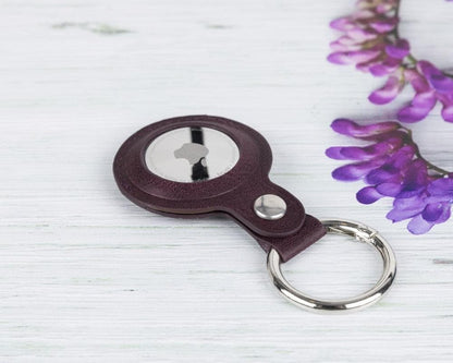 AVA Genuine Leather Case with Keyring for Apple AirTag