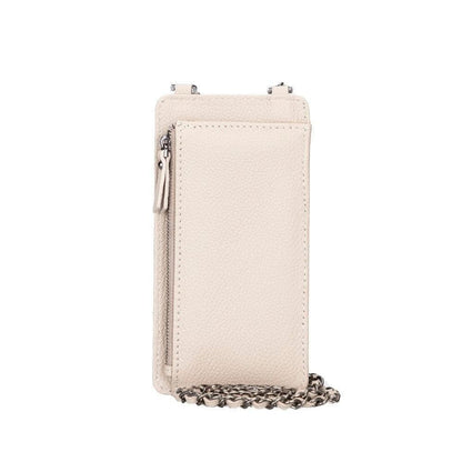 Leather Crossbody Bag with Phones Case