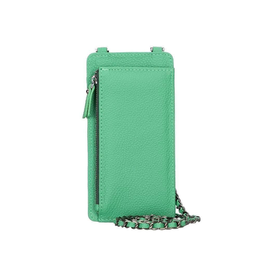 Leather Crossbody Bag with Phones Case