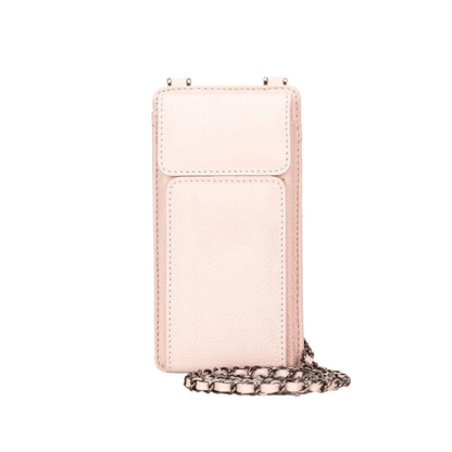 Leather Crossbody Bag with Phones Case