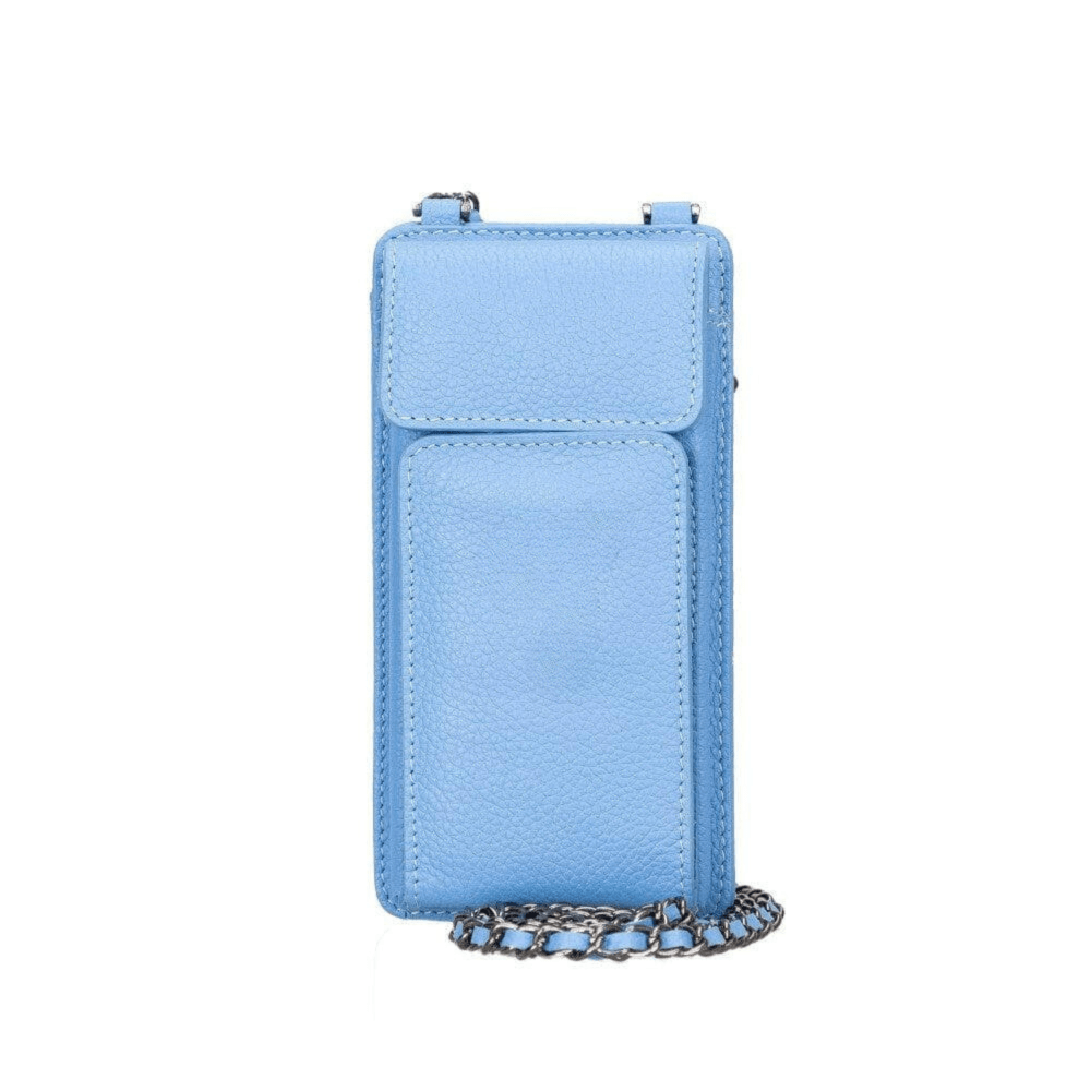 Leather Crossbody Bag with Phones Case