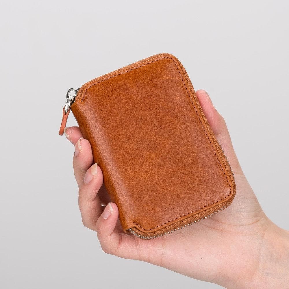 Elvis Genuine Leather Zipper Wallet