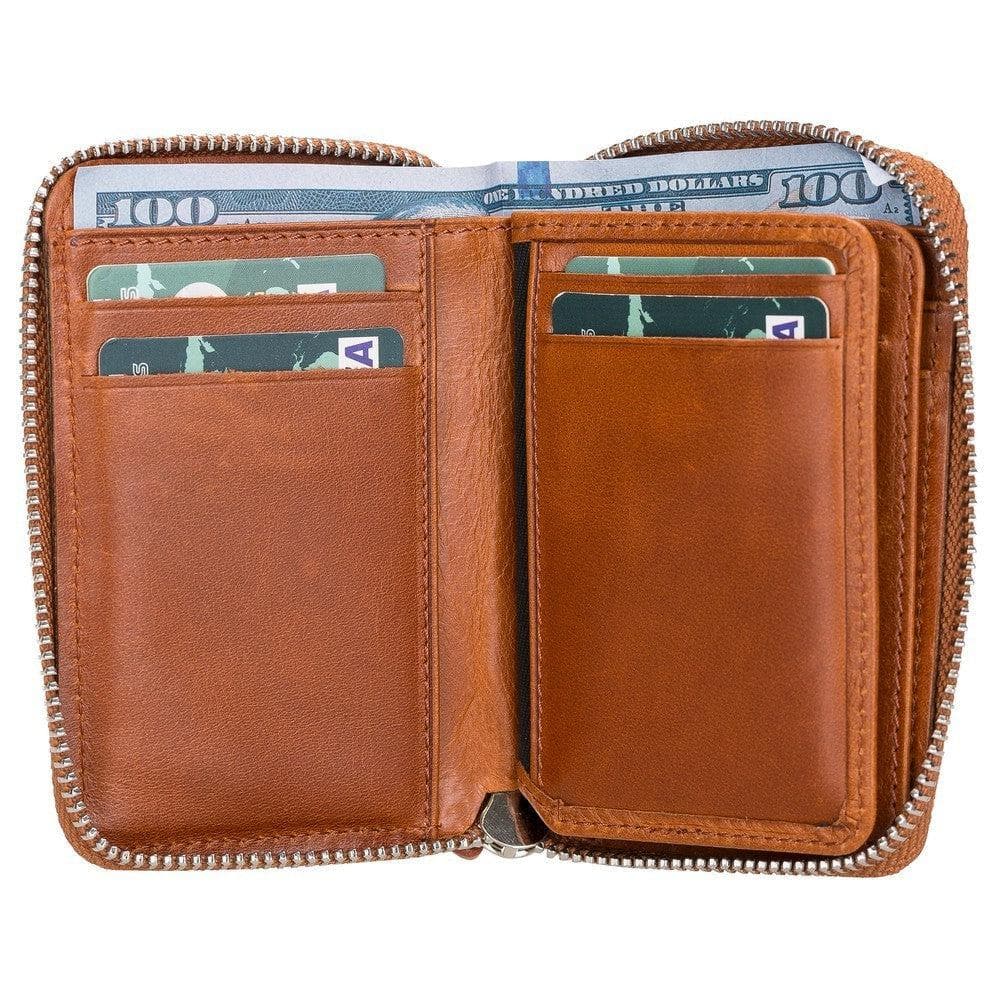 Elvis Genuine Leather Zipper Wallet