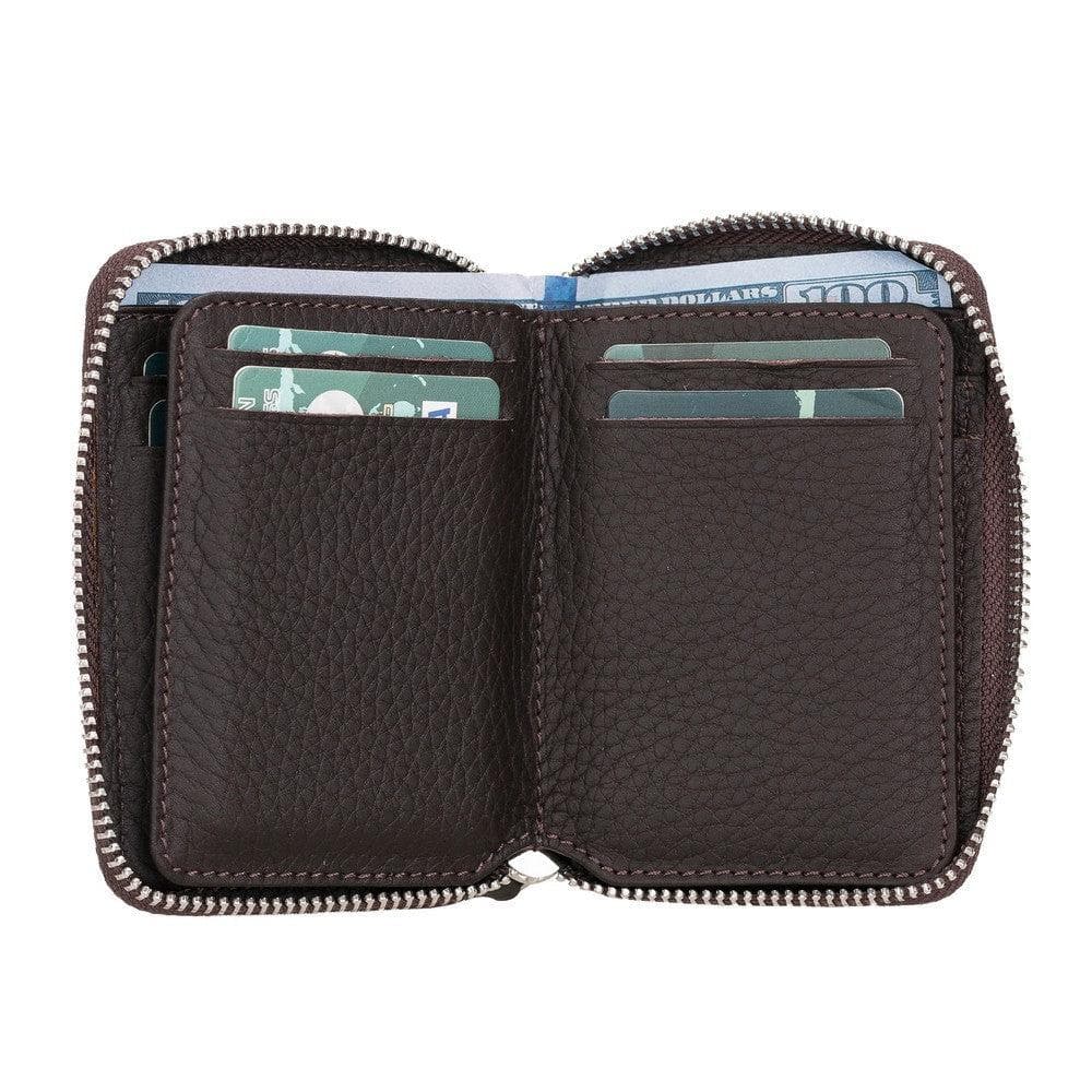 Elvis Genuine Leather Zipper Wallet