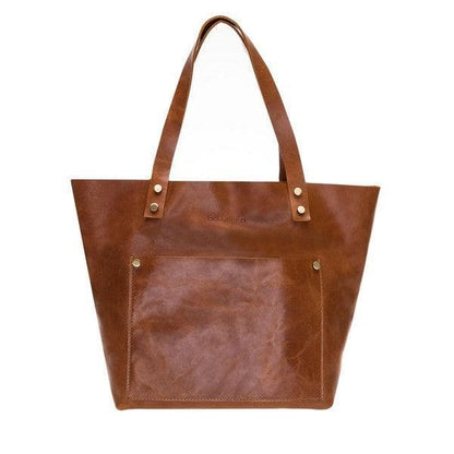 Moon Geniune Leather Women Tote Bag