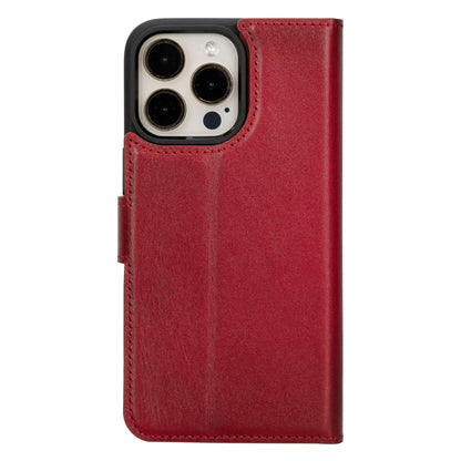 Magic iPhone 15 Series Detachable Genuine Leather Case / MW