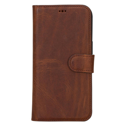 Magic iPhone 15 Series Detachable Genuine Leather Case / MW