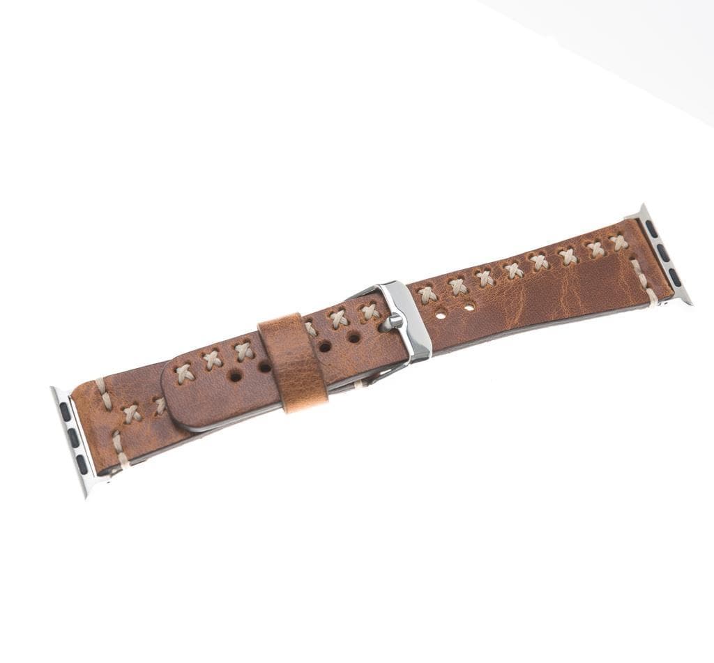 Aqua Style Genuine Leather Apple Watch Band