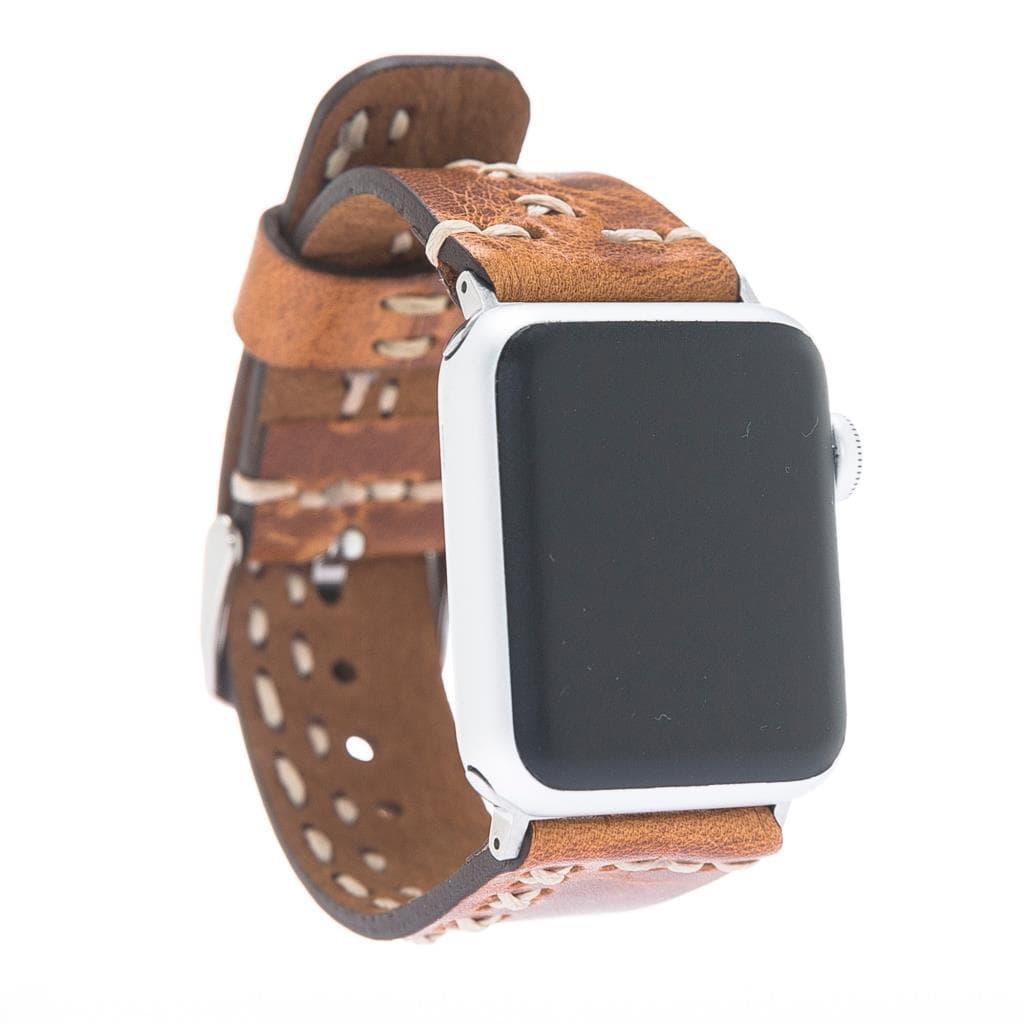 Aqua Style Genuine Leather Apple Watch Band