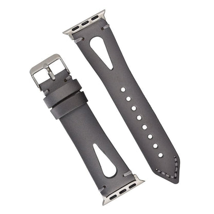 BA2 Style Drop Cut Genuine Leather Apple Watch Band