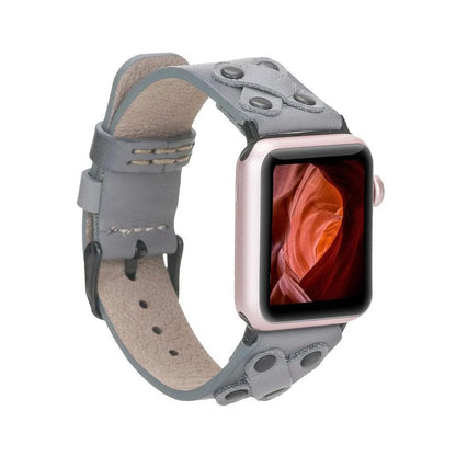 Cross Style Leather Apple Watch Band