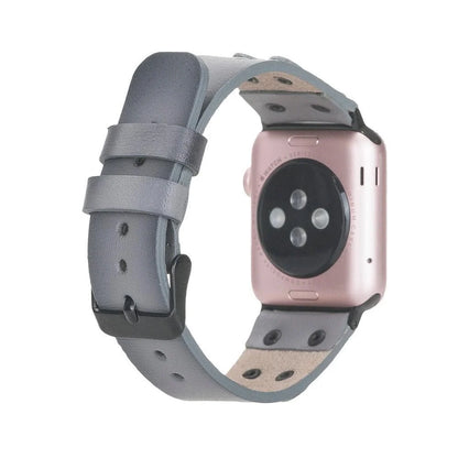 Cross Style Leather Apple Watch Band
