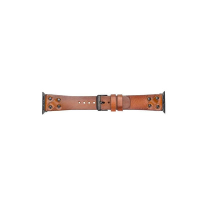 Cross Style Leather Apple Watch Band