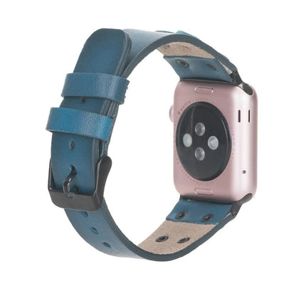 Cross Style Leather Apple Watch Band