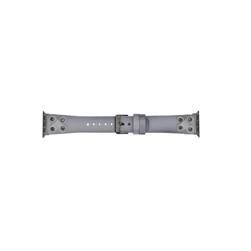 Cross Style Leather Apple Watch Band