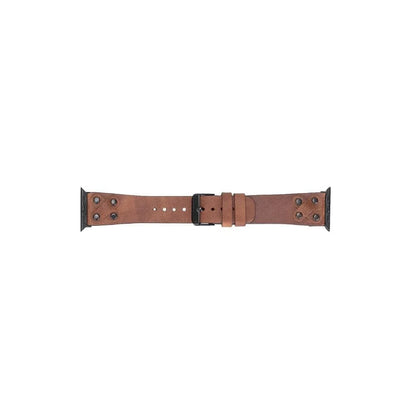 Cross Style Leather Apple Watch Band