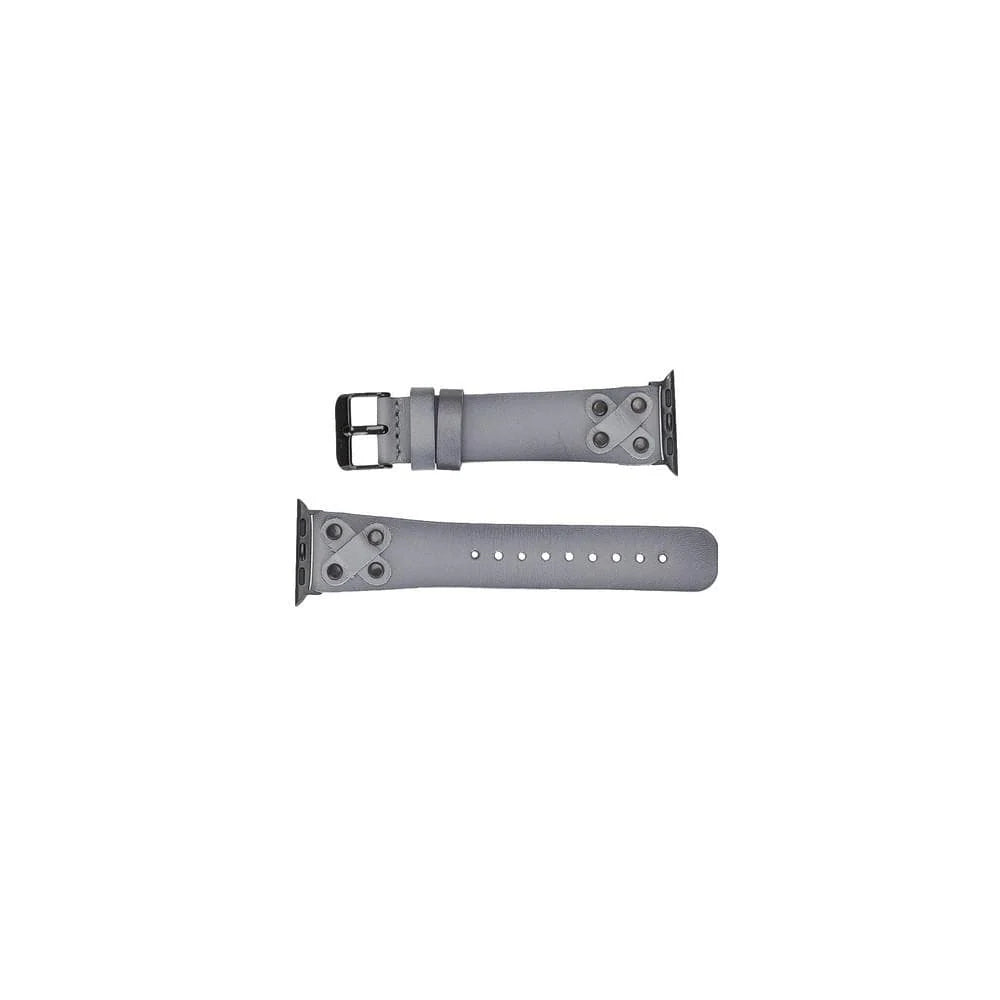 Cross Style Leather Apple Watch Band