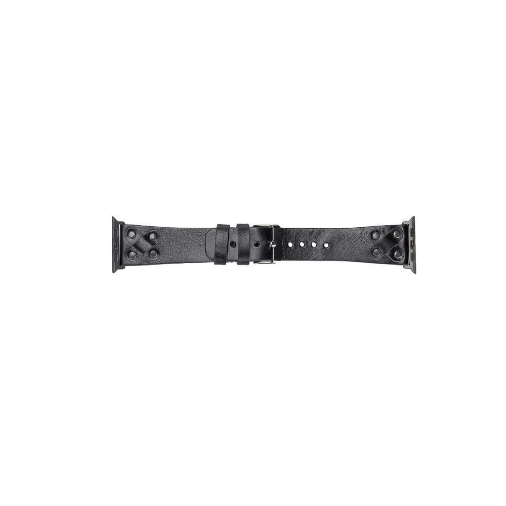 Cross Style Leather Apple Watch Band