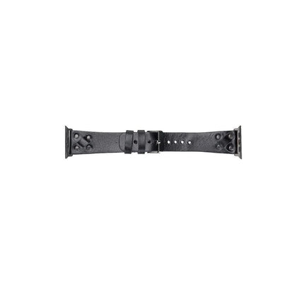 Cross Style Leather Apple Watch Band