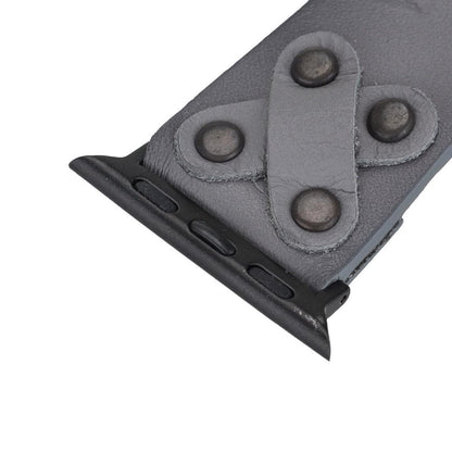 Cross Style Leather Apple Watch Band