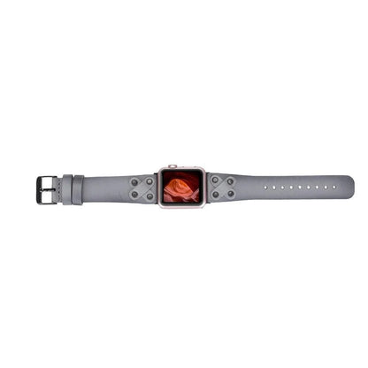 Cross Style Leather Apple Watch Band