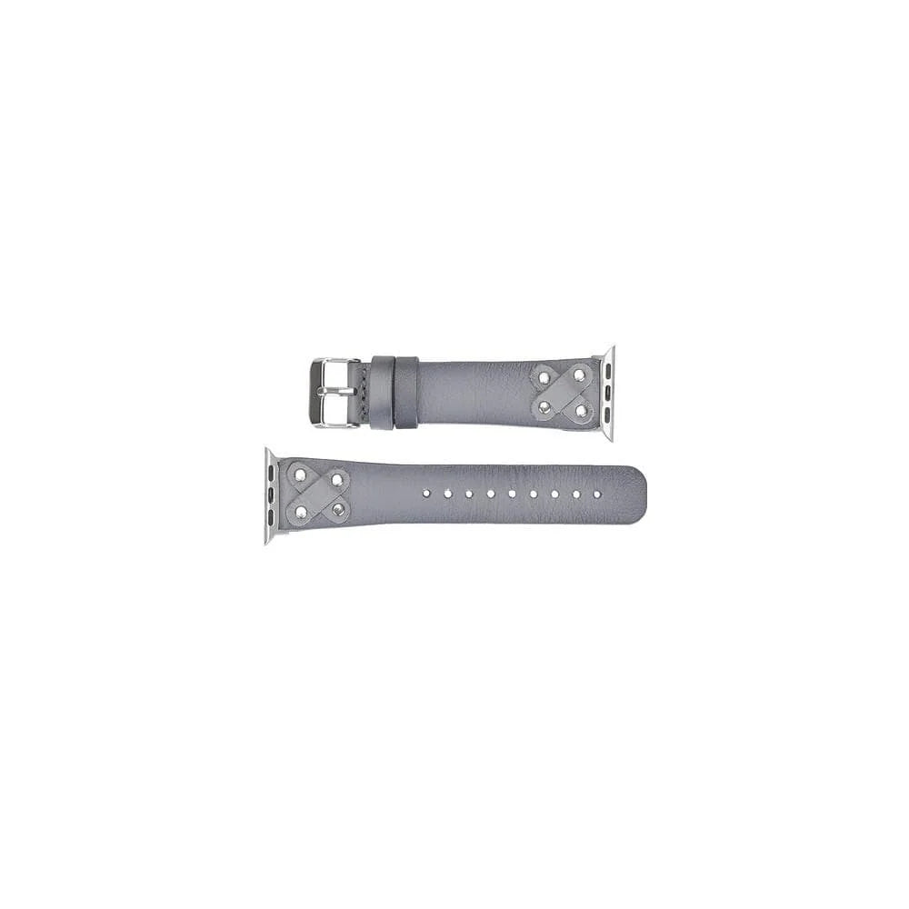 Cross Style Leather Apple Watch Band