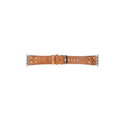 Cross Style Leather Apple Watch Band