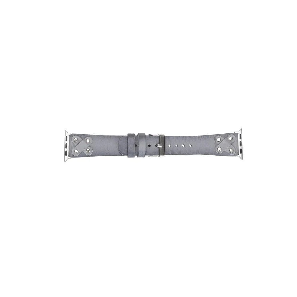 Cross Style Leather Apple Watch Band