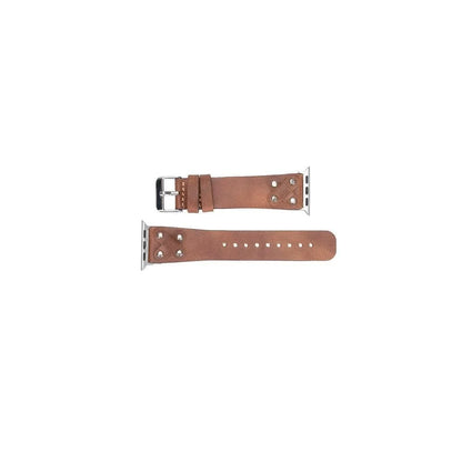Cross Style Leather Apple Watch Band