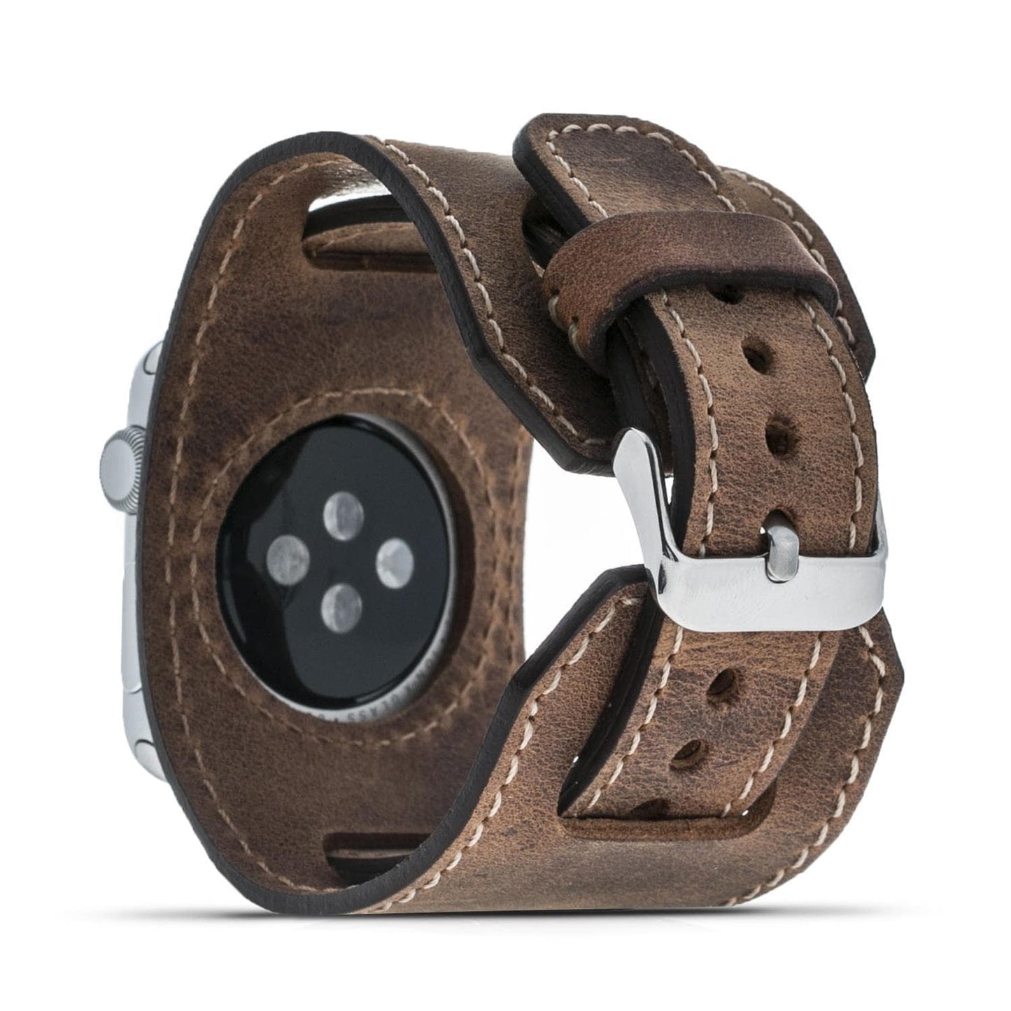 Cuff Style Genuine Leather Apple Watch Band