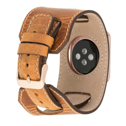 Cuff Style Genuine Leather Apple Watch Band