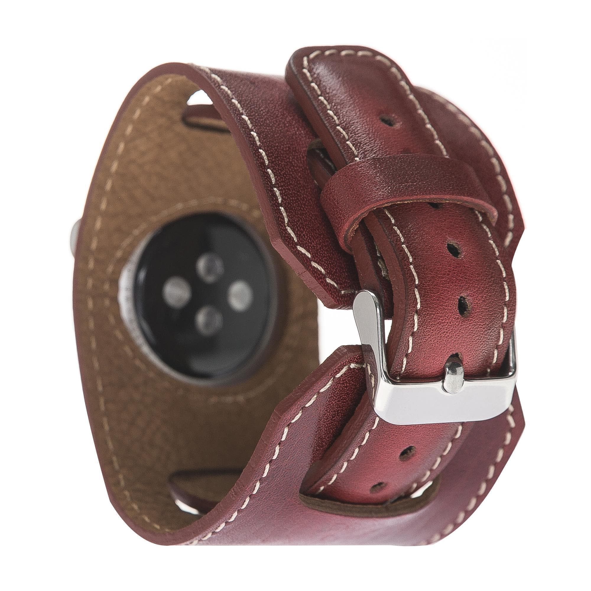 Cuff Style Genuine Leather Apple Watch Band