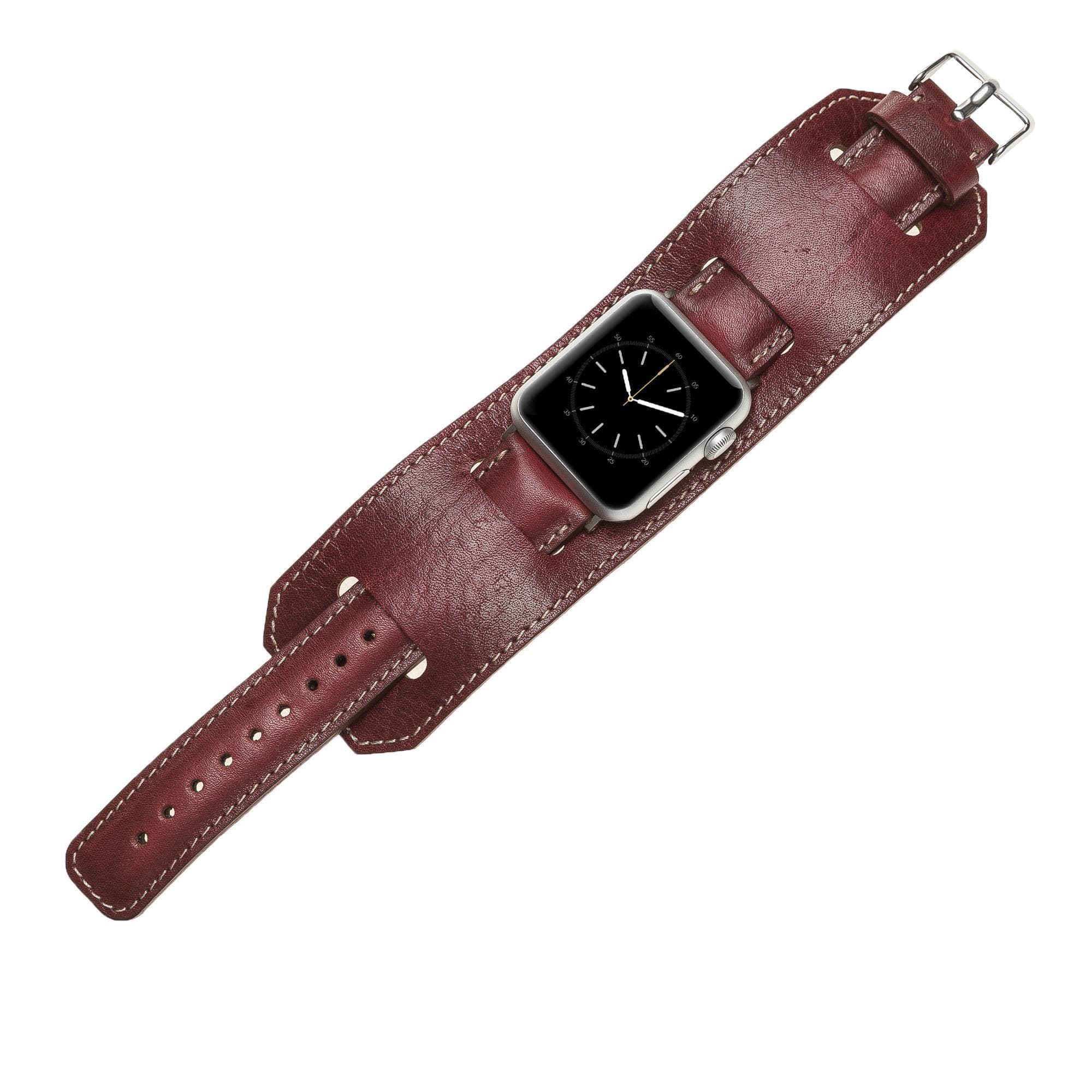 Cuff Style Genuine Leather Apple Watch Band