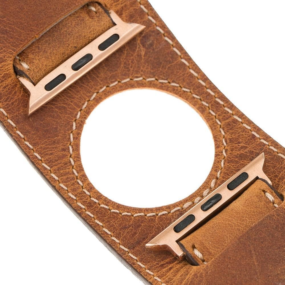 Cuff Style Genuine Leather Apple Watch Band