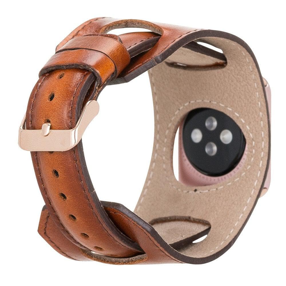 Cuff Style Genuine Leather Apple Watch Band