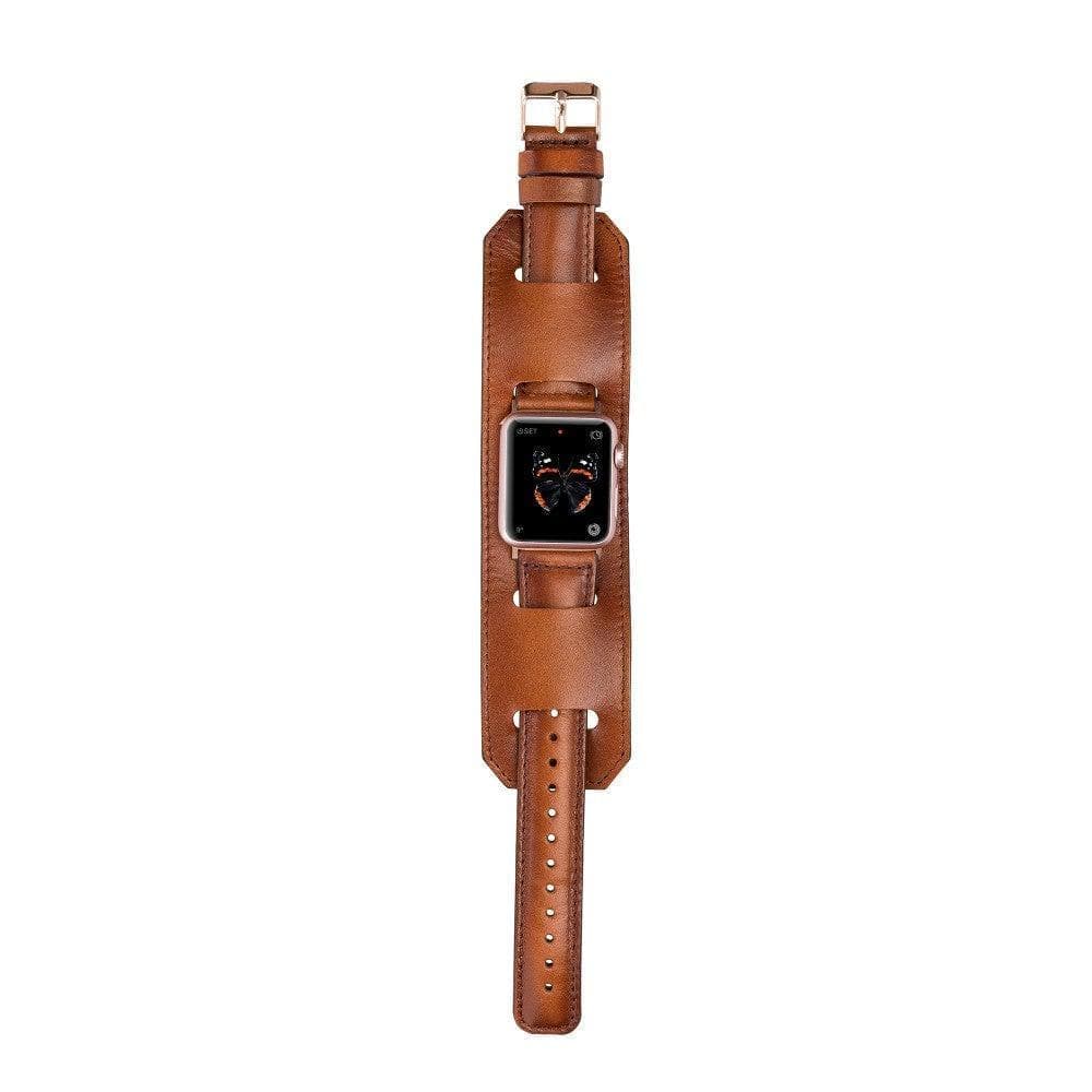 Cuff Style Genuine Leather Apple Watch Band