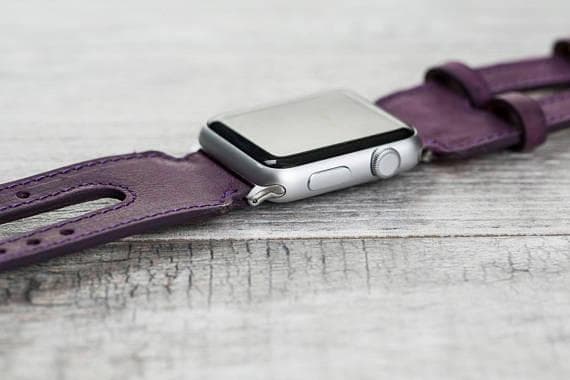 Leather Apple Watch Bands - Double Cuff DB Style