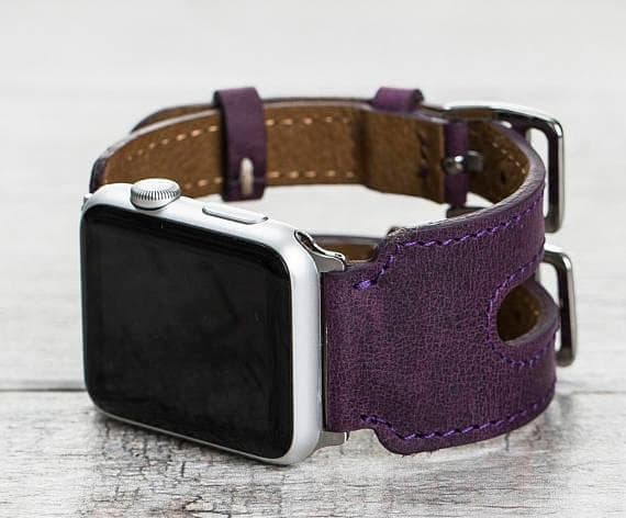 Leather Apple Watch Bands - Double Cuff DB Style