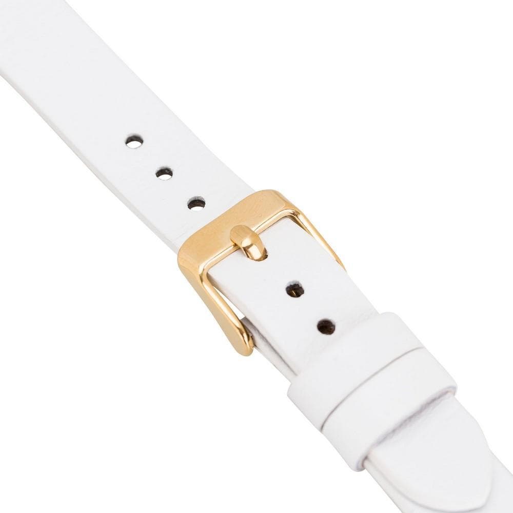 Leather Fitbit Watch Bands - Ferro Gold Trok Style