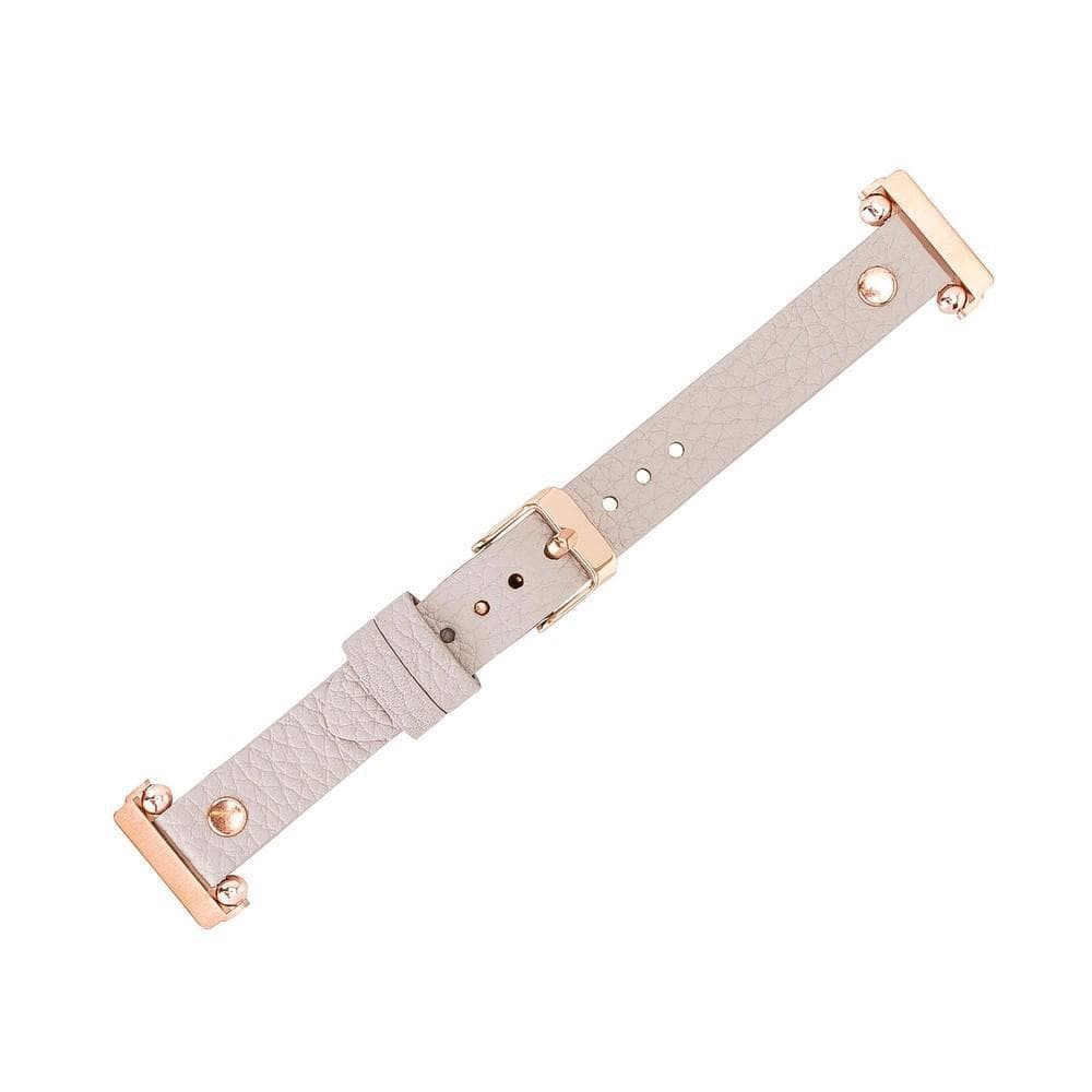 Leather Fitbit Watch Bands - Ferro Rose Trok Style