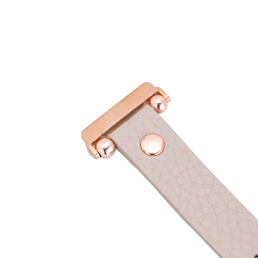 Leather Fitbit Watch Bands - Ferro Rose Trok Style