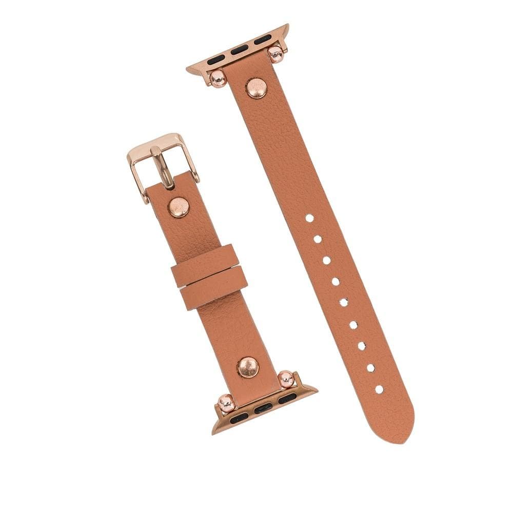 Leather Fitbit Watch Bands - Ferro Rose Trok Style