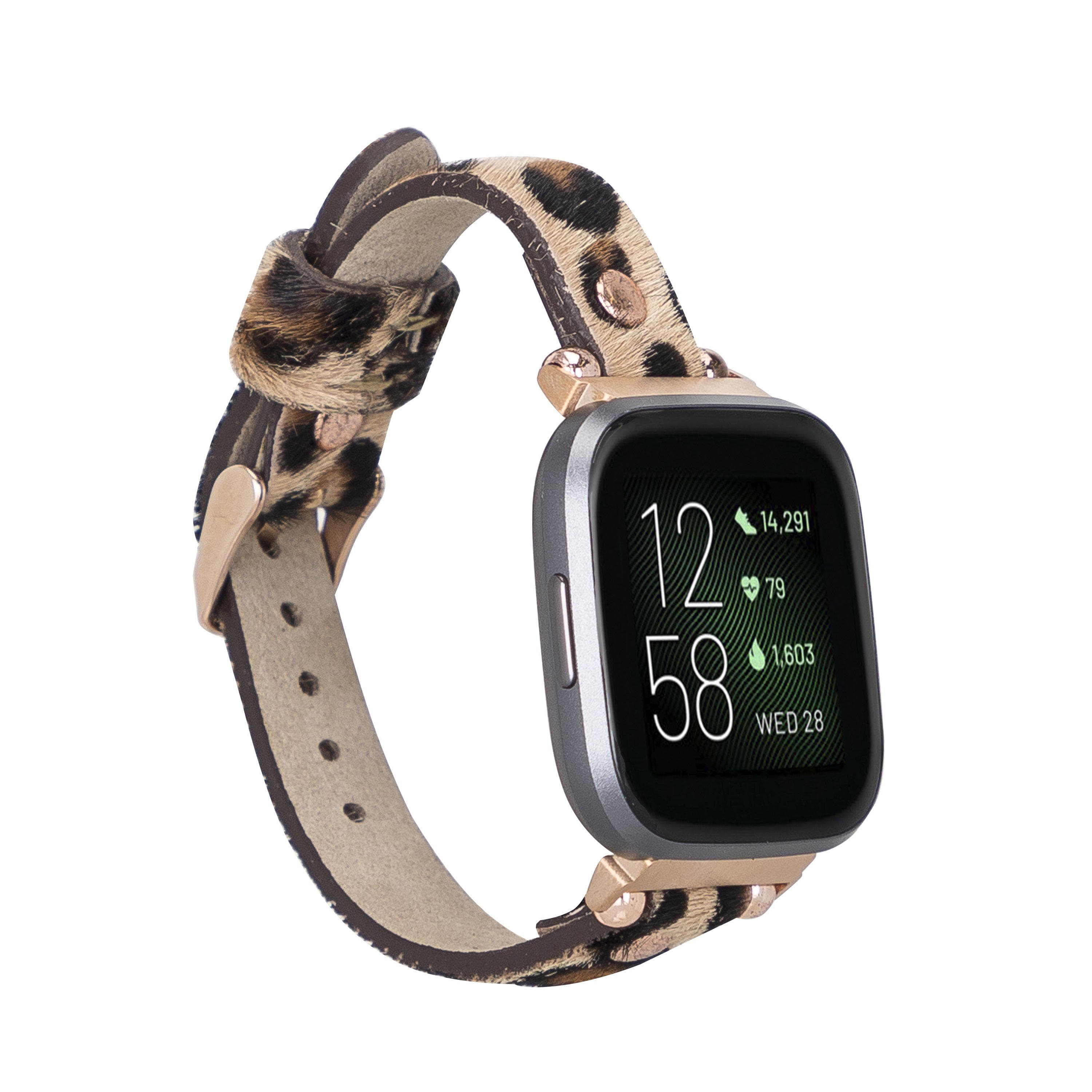 Leather Apple Watch Bands - Ferro Rose Gold Trok Style