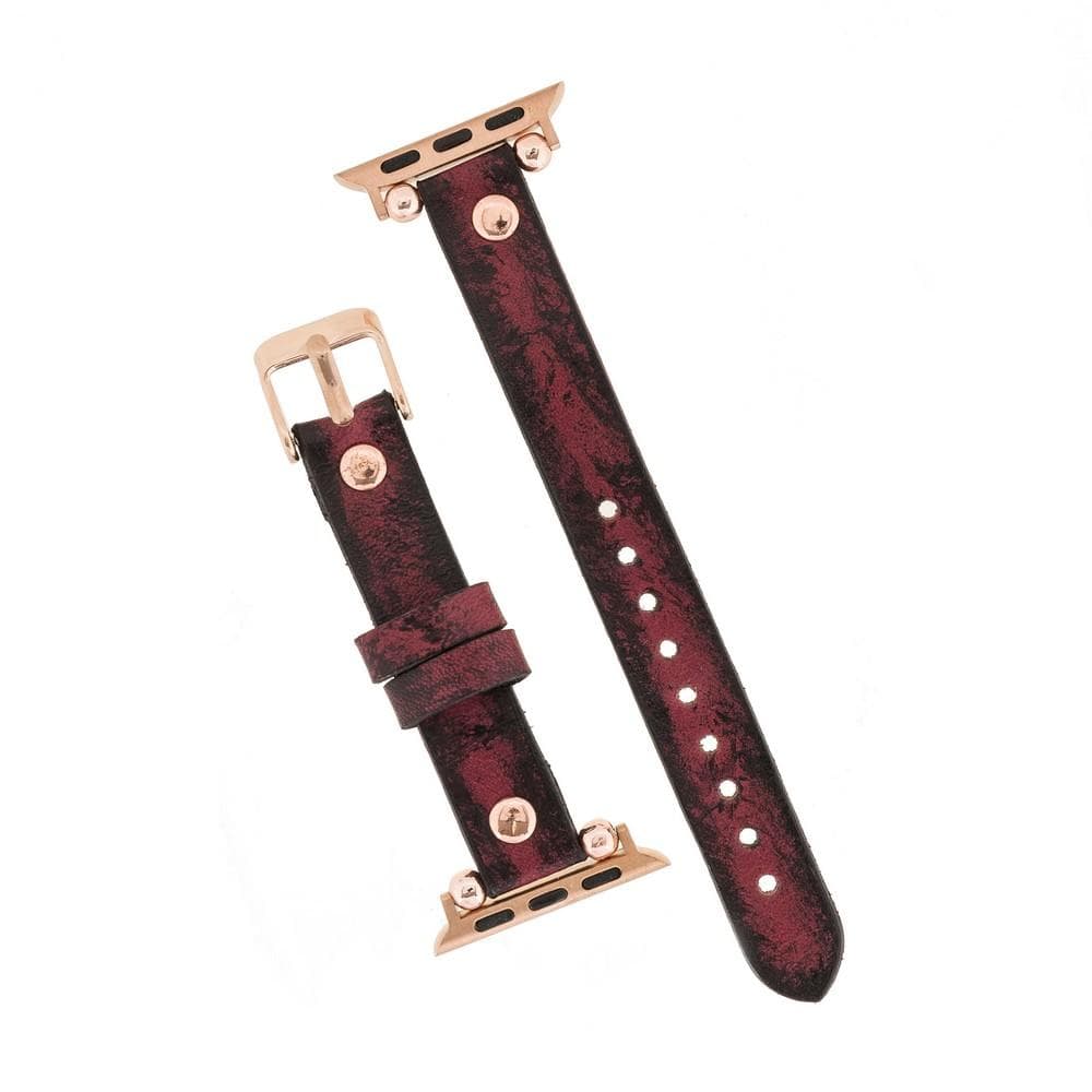 Leather Fitbit Watch Bands - Ferro Rose Trok Style