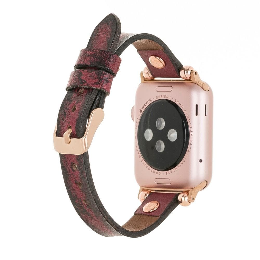 Leather Fitbit Watch Bands - Ferro Rose Trok Style