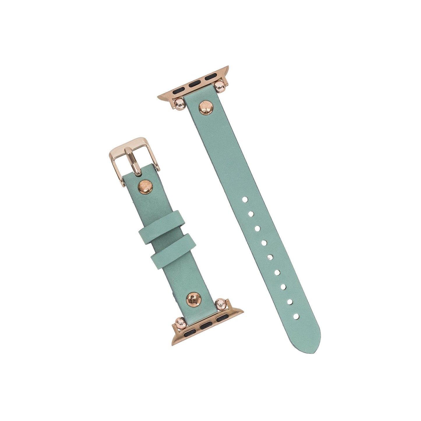 Leather Fitbit Watch Bands - Ferro Rose Trok Style