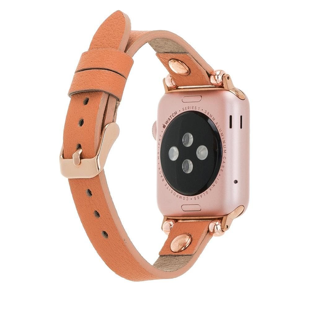 Leather Fitbit Watch Bands - Ferro Rose Trok Style