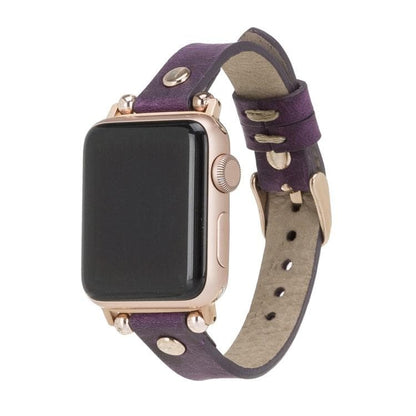 Leather Fitbit Watch Bands - Ferro Rose Trok Style