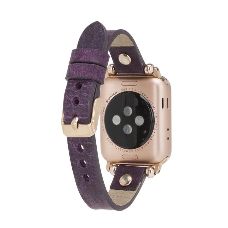 Leather Fitbit Watch Bands - Ferro Rose Trok Style